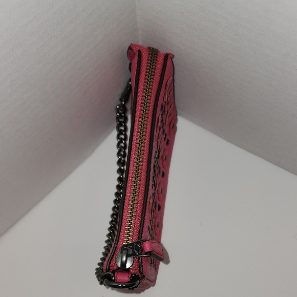 Coach Pink Floral Wristlet